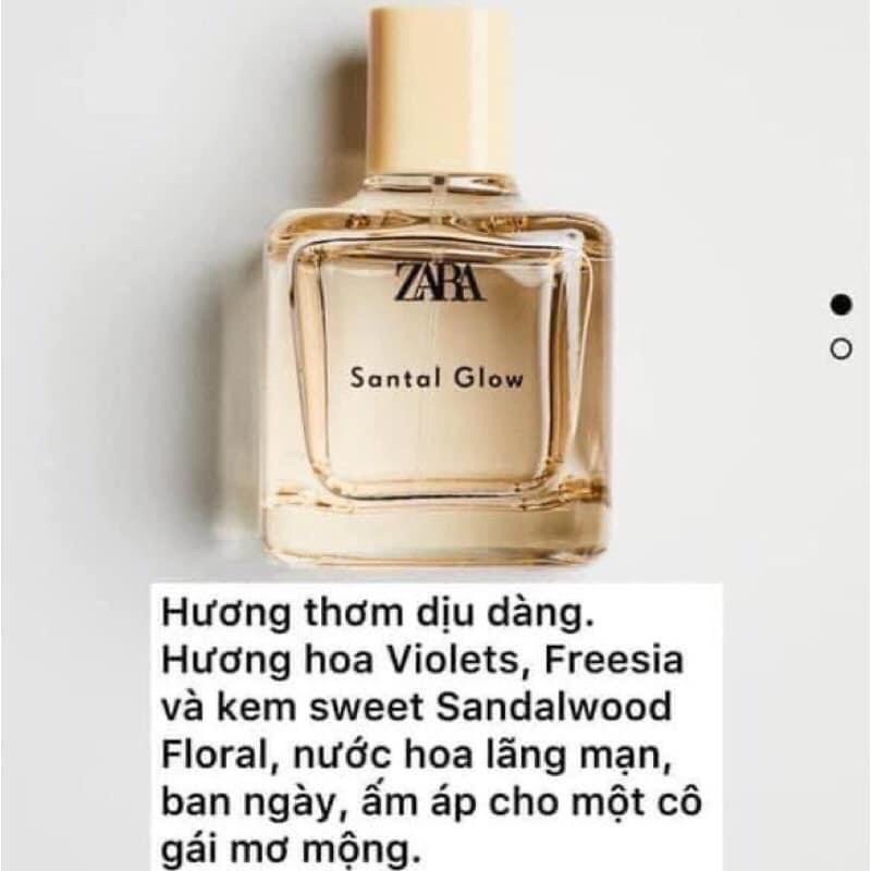 🇪🇸 AUTH - NƯỚC HOA NỮ ZARA SANTAL GLOW EDT 100ML 🇪🇸