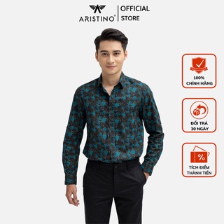 Áo sơ mi nam Aristino họa tiết hoa hồng trẻ trung, thời thượng - ALSM2609