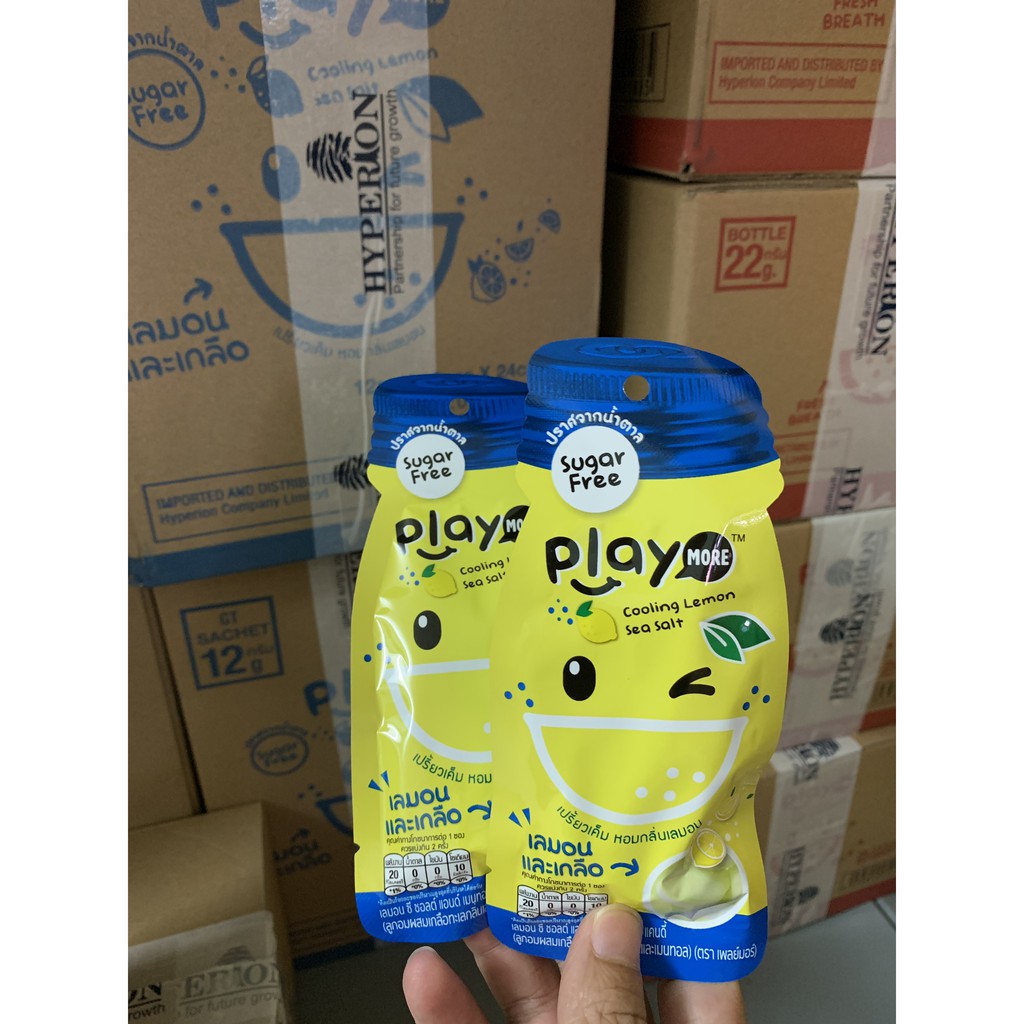 Kẹo Playmore chanh muối Thái Lan Gói12g