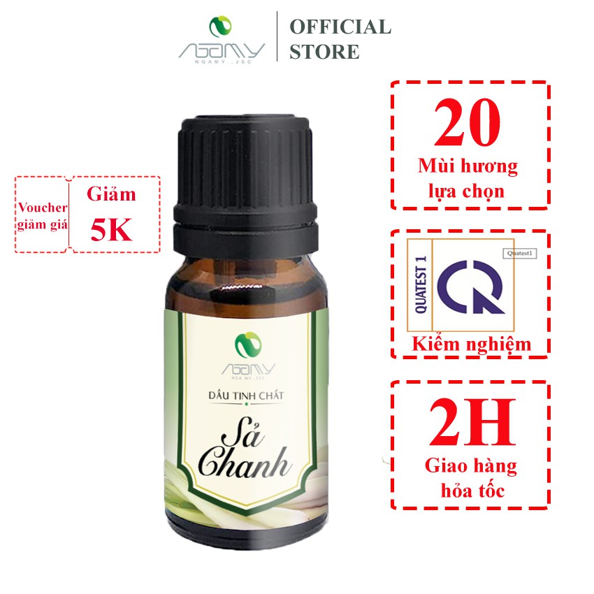 Tinh Dầu Thơm Phòng Nga My Thiên Nhiên Nguyên Chất Nhiều Mùi 10ml Có Kiểm Định Quatest Đuổi Muỗi Khử Mùi Thơm Phòng