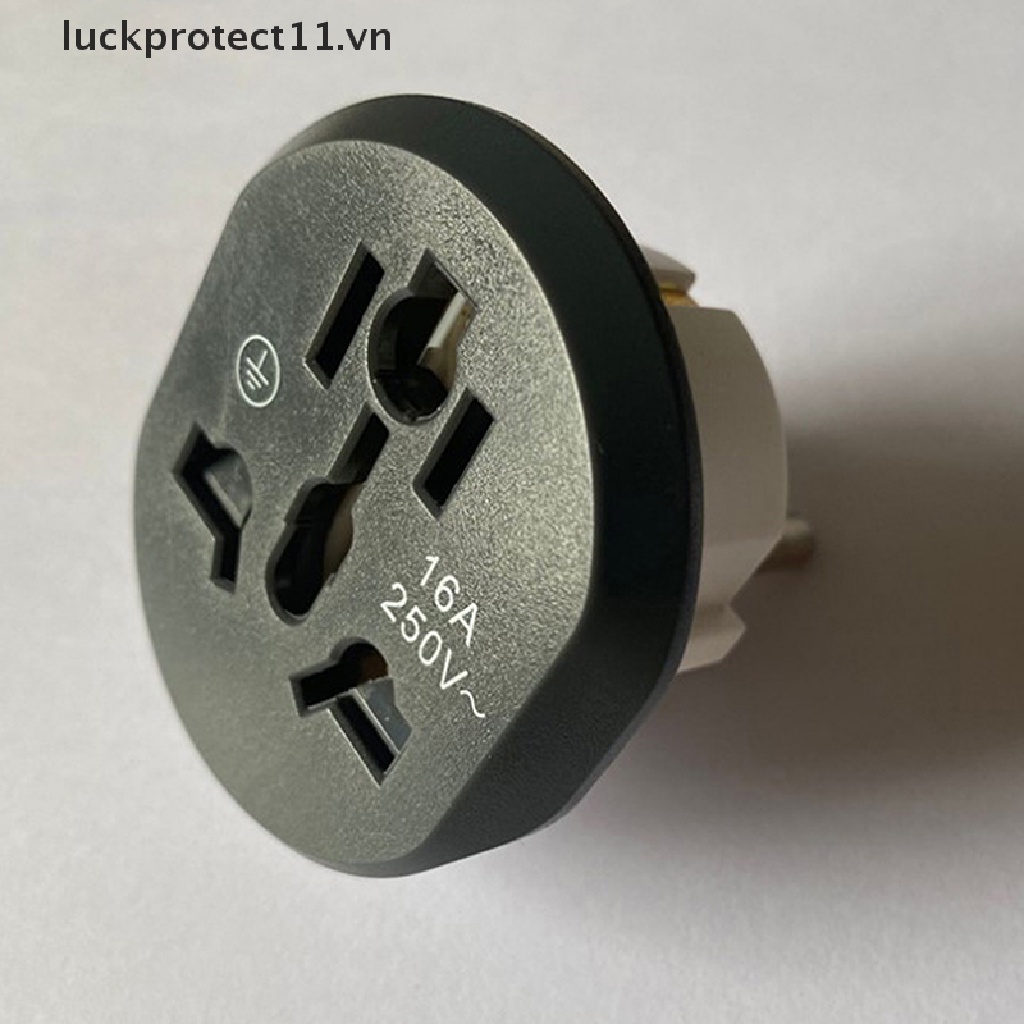 * 3c &amp; NEW * 1 Cái Phích Cắm Chuyển Đổi Đa Năng 16A USto EU AU US UK CN Sang EU.