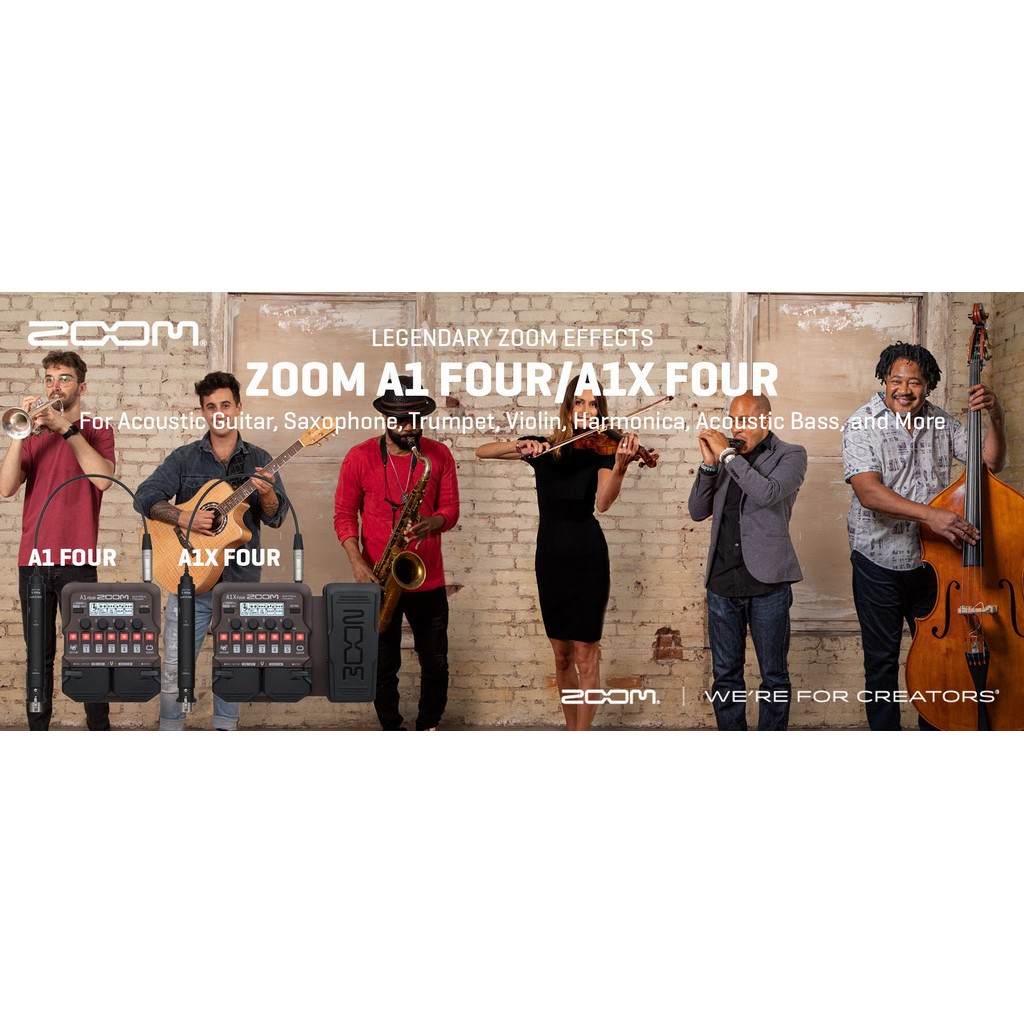 Zoom A1 Four Acoustic Multi-Effect - Hiệu ứng chuyên cho đàn Guitar Acoustic