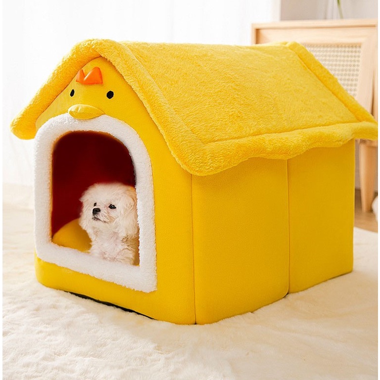 nhà ngủ gà vàng / thỏ xám cho chó mèo