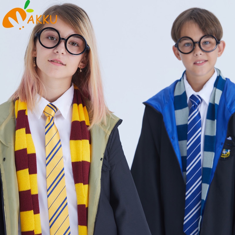 Harry Potter Trang phục cho trẻ em Holloween Đồng phục cậu bé Gryffindor Cape cô gái Slytherin em bé Hufflepuff Cloak Ravenclaw Cosplay Playful Magic Robe AKKU