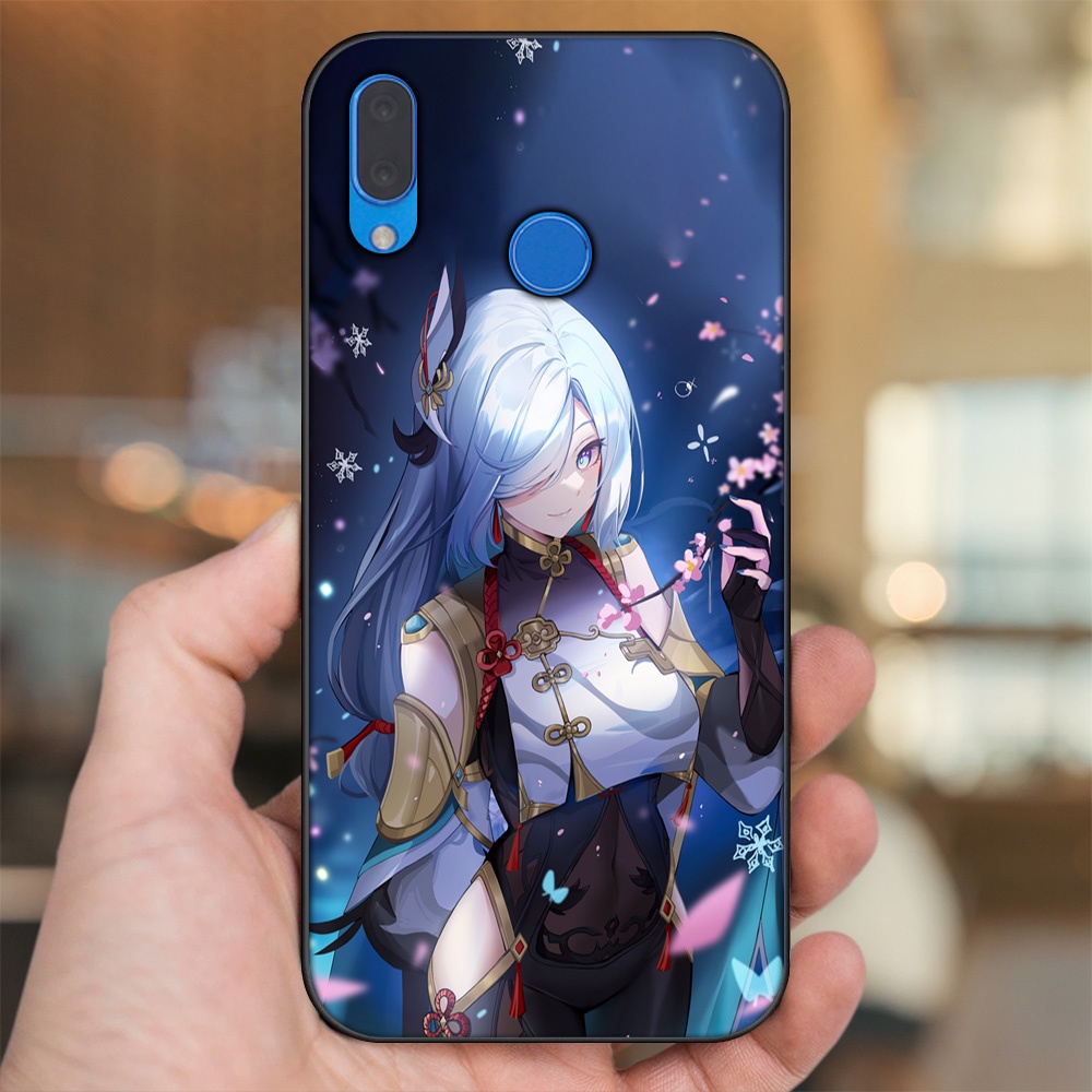 Ốp lưng Huawei Nova 3, Nova 3i, Nova 3e, P20 Lite viền đen in hình Shenhe Genshin Impact
