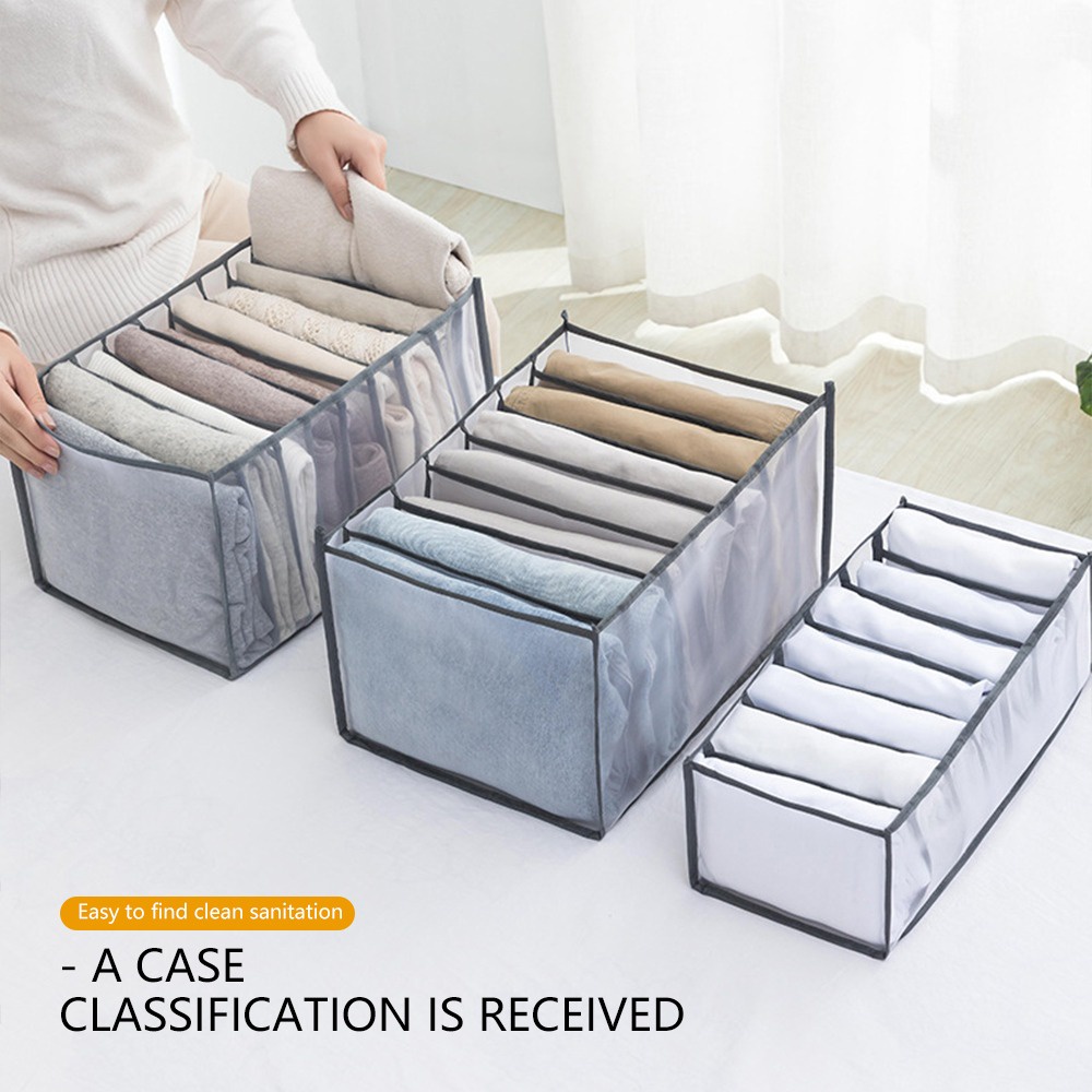 Hộp Đựng Đồ Lót Nhiều Ngăn Bằng Vải Không Dệt