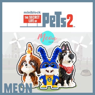 Mini Block | Đồ chơi xếp lego | - Snowball (Thỏ Bông tuyết trong Đẳng Cấp Thú Cưng -  Size XL (1350 pcs )