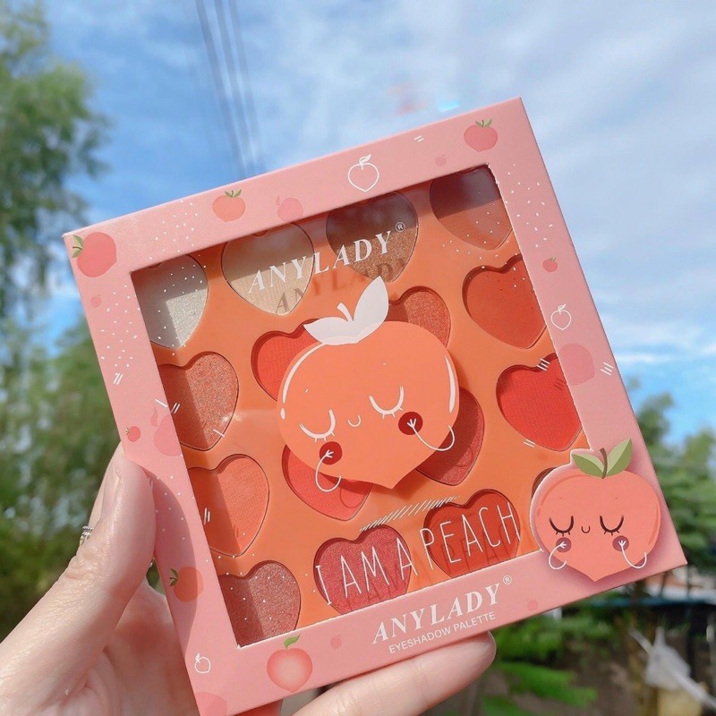 Bảng mắt 16 ô Trái Tim Any Lady Peach