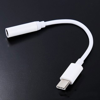 [Flash sale] Jack chuyển đổi tai nghe Type-C sang chân tròn 3.5mm màu trắng