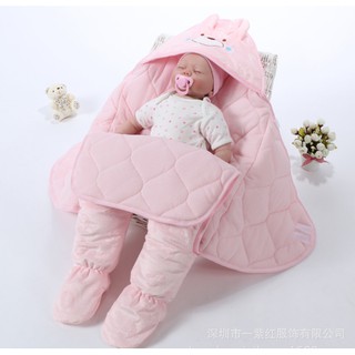 Ủ mèo , chăn ủ , khăn ủ có chân(  LOẠI  CAO CẤP ) siêu ấm cho bé dưới 3 tháng tuổi