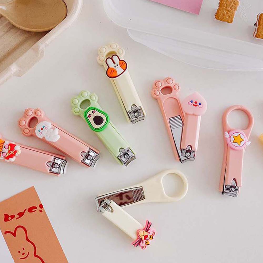 [Hàng mới về] Bấm móng tay bằng thép không gỉ họa tiết hoạt hình dễ thương
