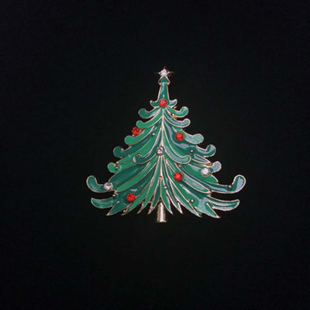 QQMALL Trâm Cài Áo Hình Ông Già Noel Đính Đá Nhiều Màu Sang Trọng