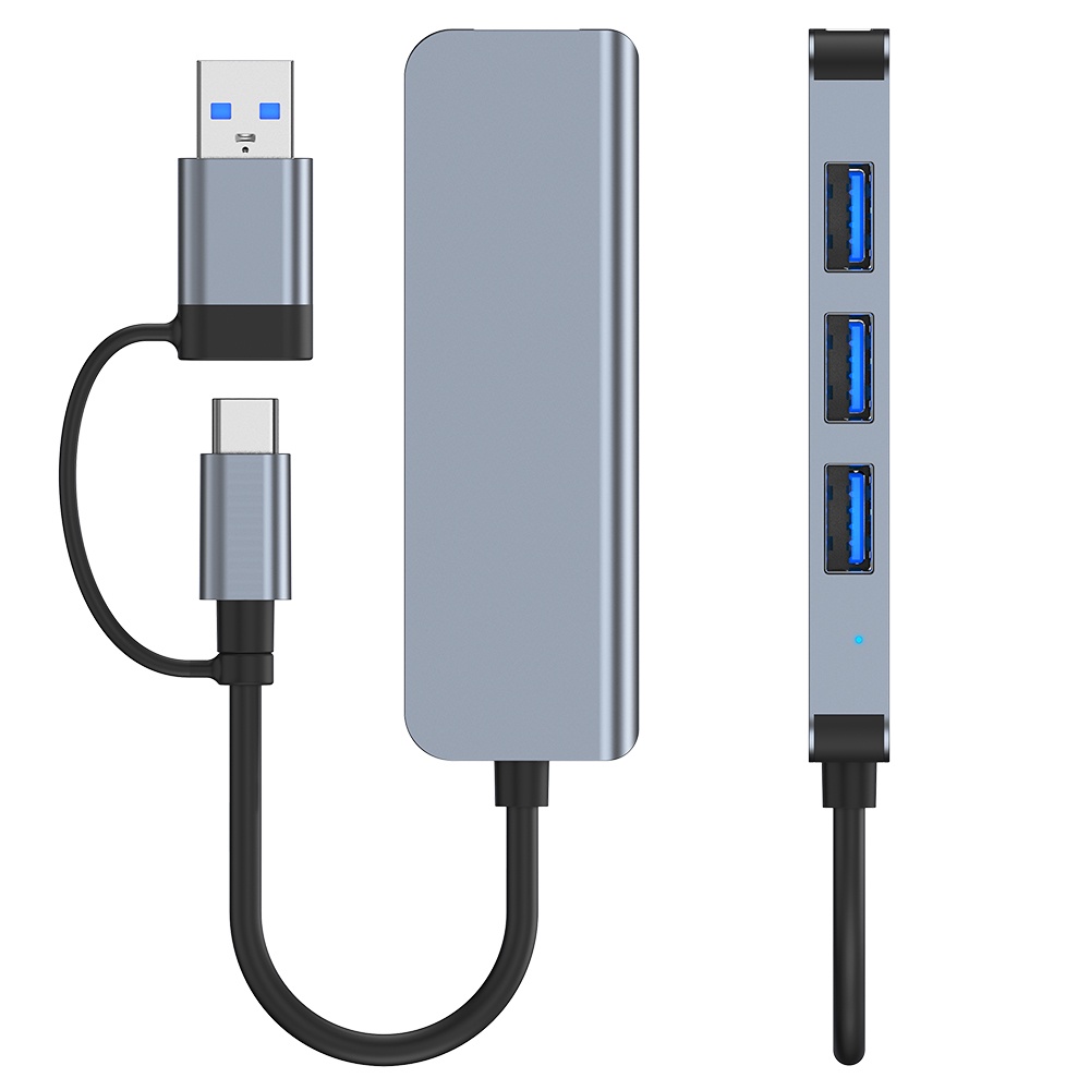 Bộ Hub Chuyển Đổi USB A + USB c Sang USB 2.0 / 3.0 Đọc Thẻ SD / TF Nhiều Cổng USB Type-c Cho Macbook iPad