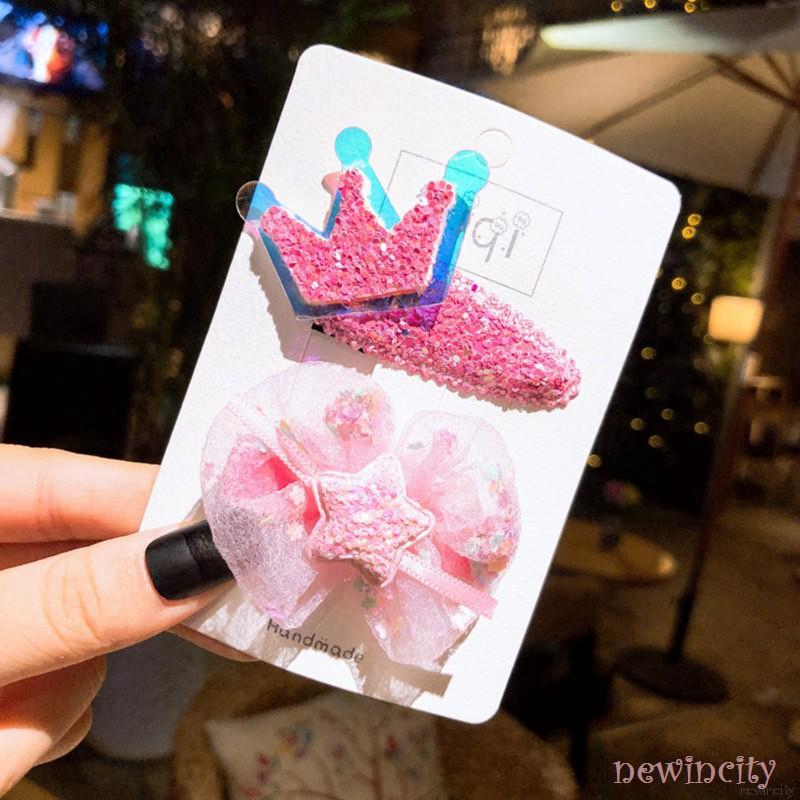 Korean Girls Hair Pin Cute Children's Hairpin Set Girl Hair Accessories Baby Cartoon Side Clip