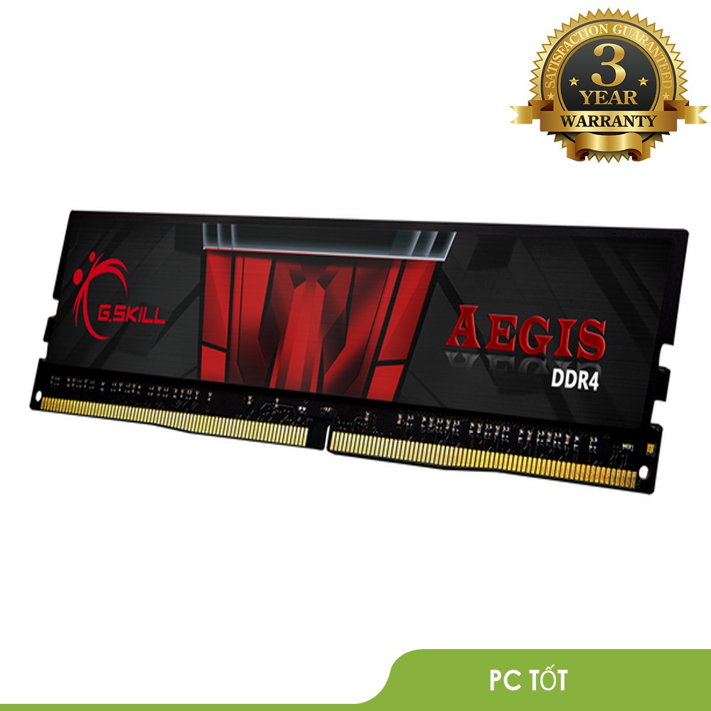 [Mã ELMS05 giảm 5% đơn 300k]RAM G.SKILL AEGIS 8GB(8GBx1) DDR4 2666MHz F4-2666C19S-8GIS-Bảo hành 36 T | BigBuy360 - bigbuy360.vn