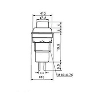 Nút nhấn giữ ds211 nút nhấn giữ 2 pin