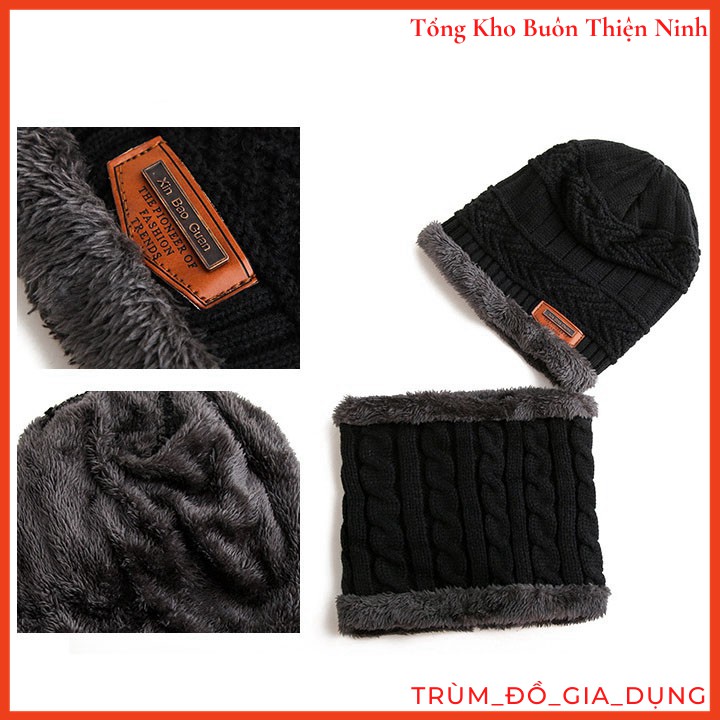 MŨ LEN NAM NỮ KÈM KHĂN CỔ HÀN QUỐC CAO CẤP HÀNG HÓT