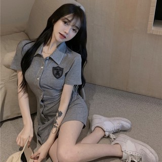 Váy Polo Body Cúc Dài ⚡️ẢNH THẬT⚡️ Váy Đầm Cotton, Dáng Ôm, Năng Động Cho Nữ