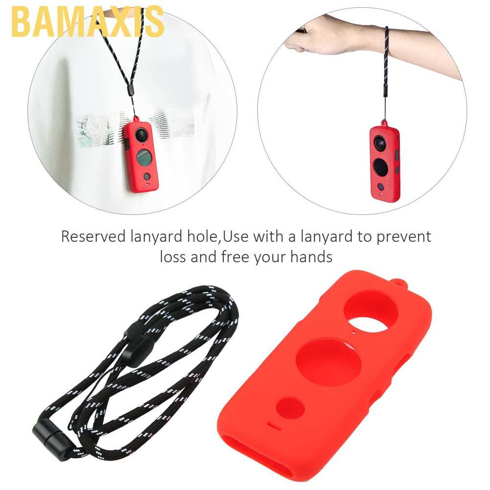 Bamaxis Sports Camera Body Protective Cover Silicone Case for Insta360 ONE X2 Accessories