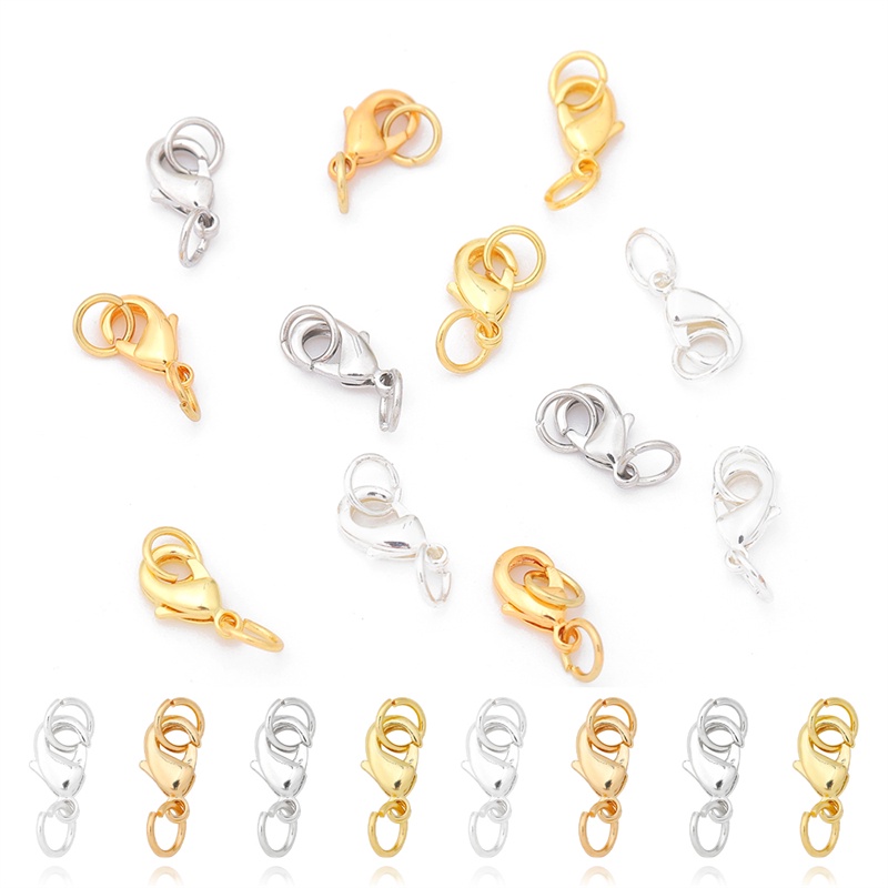 Set 5 khoá tôm hùm Beadia bằng đồng mạ điện dùng làm trang sức DIY