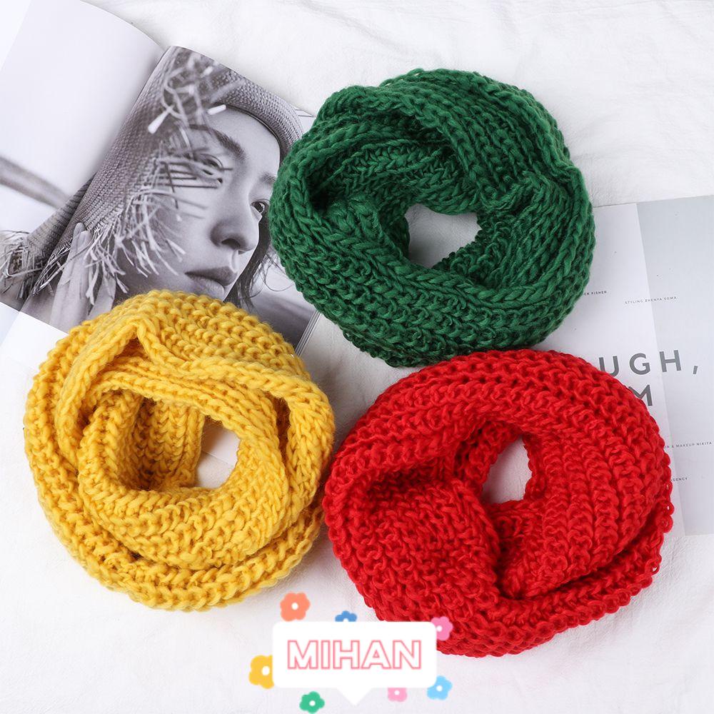 Khăn Choàng Cổ Bằng Len Dệt Kim Hình Tròn Thời Trang MIHAN1