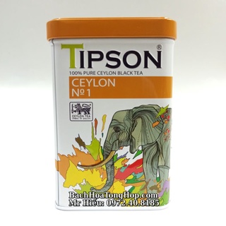 [Hỏa Tốc] Trà Tipson Ceylon No1 hộp sắt 85g