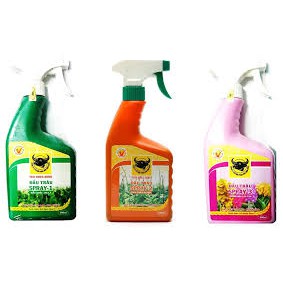 Bộ 3 phân bón lá pha sẵn cho mọi giai đoạn cho Hoa lan và cây cảnh Spray 1+2+3 (Bình Điền- Đầu Trâu)