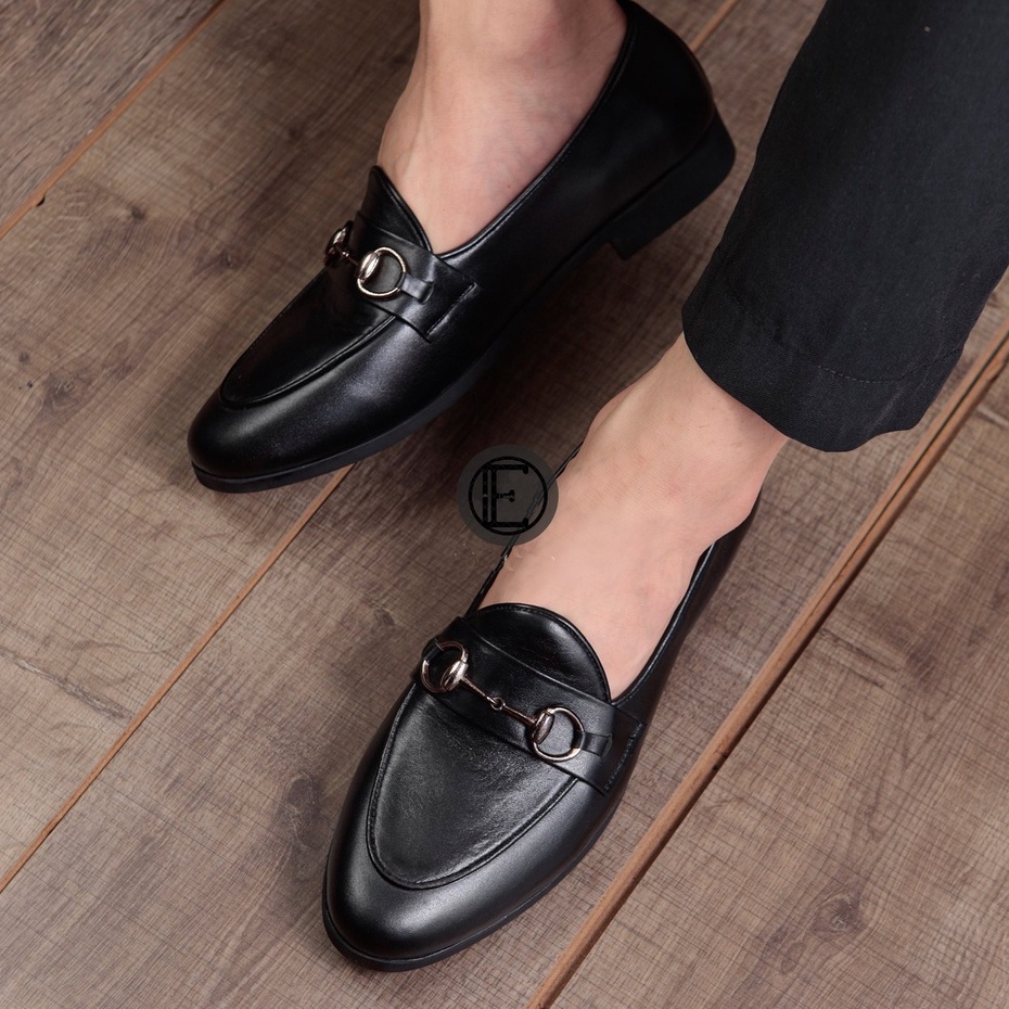 Giày lười nam cao cấp da thật bh 12 tháng kiểu dáng Hàn Quốc - Mã T06