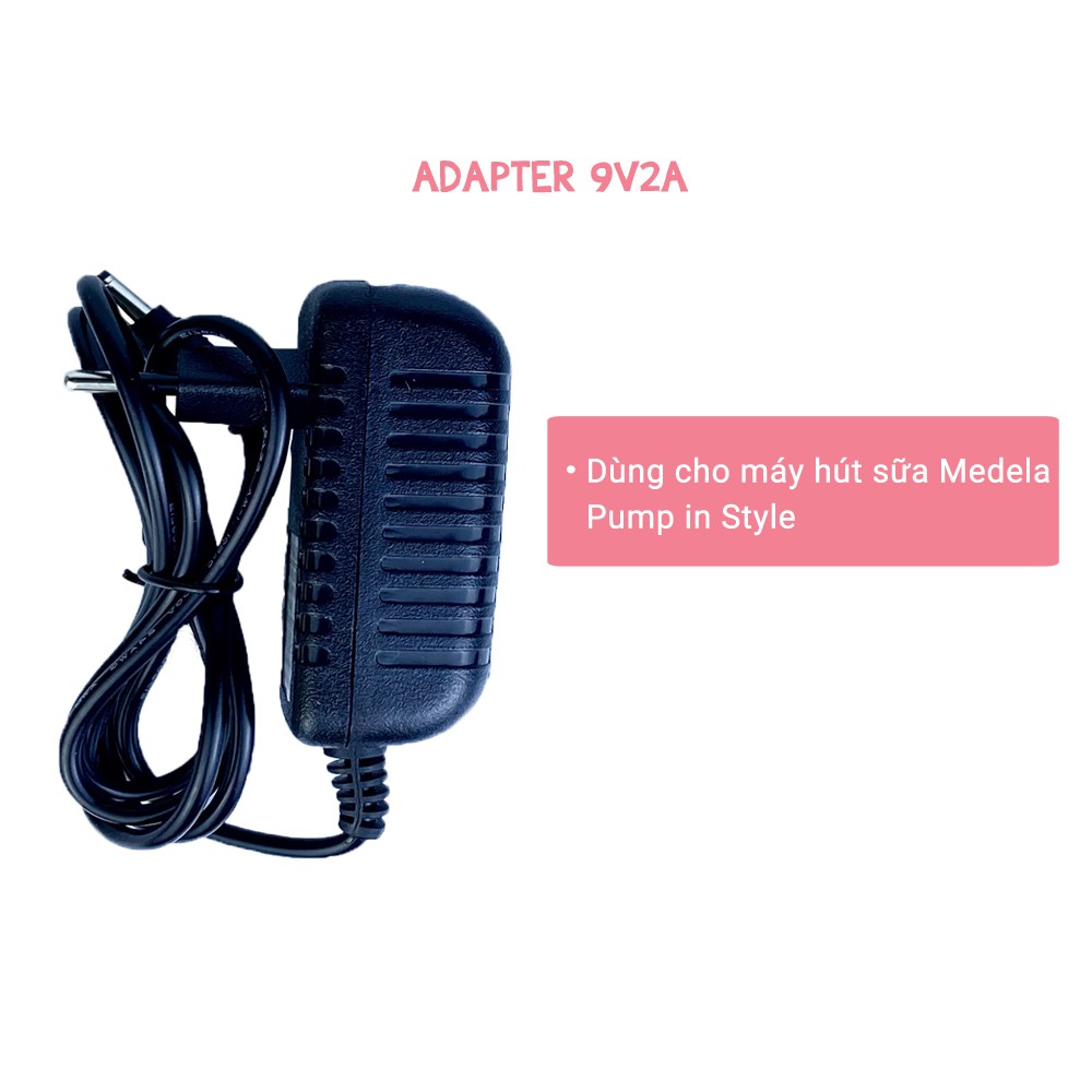 🌺🌺Sạc Cho Máy Hút Sữa Medela Pump 🌺Adapter Dùng Nguồn Điện 220V 🌺Cục Chuẩn Đầu Ra 9V2A 🌺Mới 100%