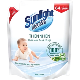 Sunlight - Nước Lau Sàn Sunlight - Hương Thiên Nhiên Chiết Xuất Tre và Lô Hội -  Sàn Sạch cho Bé Yêu - bịch 2.6kg
