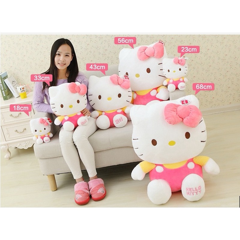 Mèo Hello Kitty Nhồi Bông Mềm Mại Xinh Xắn