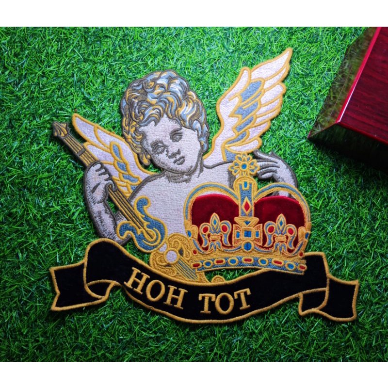 Patch Sticker Logo Thêu Ủi Hình Thiên Thần Tình Yêu Loại Siêu Đẹp