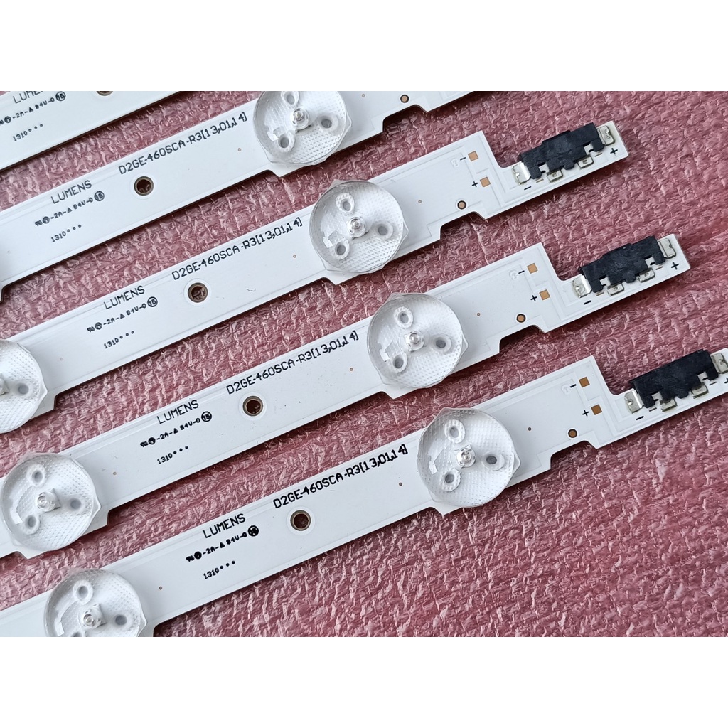 THANH ĐÈN LED TIVI SAMSUNG 46F5000 46F5501 46F5500 HÀNG MỚI 100%, LƯNG ĐỒNG, BỘ 8 THANH, MỖI THANH 15 BÓNG 3V