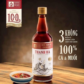 Nước Mắm Thanh Hà 35N Và 40N Chai 520ml