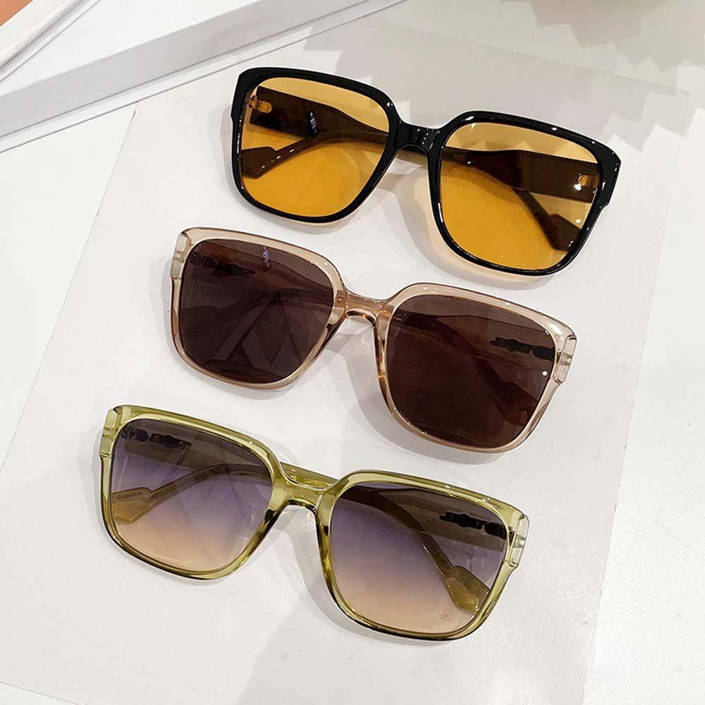 BACK2LIFE Kính Mát Vuông Oversize Chống Tia UV Phong Cách Retro