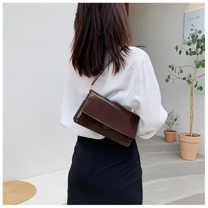 Túi đeo dưới cánh tay Hình Vuông Cỡ Nhỏ Màu Trơn Mẫu Mới 2022 NB00406