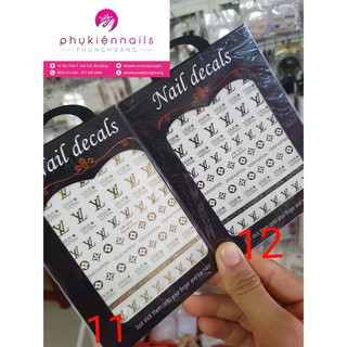 Nail Sticker Thương Hiệu Logo Nổi Tiếng- Dán Trang Trí - Nhiều Sticker Đẹp (mẫu 11-20)