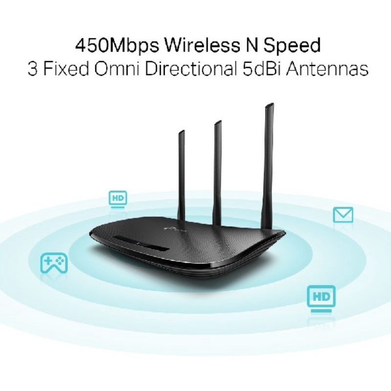 Bộ Phát Wifi Tốc Độ 450 Mbps TP-Link TL-WR940N - Hàng Chính Hãng