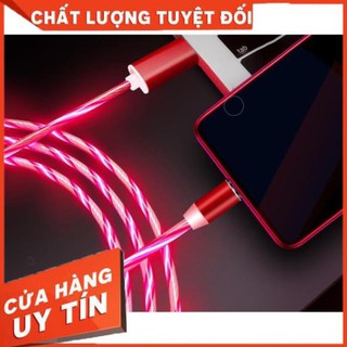 Cáp Sạc Led Từ 3 Đầu Nam Châm Streamer (Combo Gồm 3 Đầu Ss/Ip/S8)