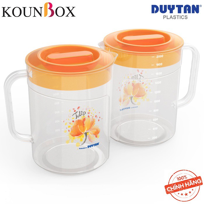 Ca Tulip Nhựa Duy Tân 1 Lít/ 1.5 Lít/ 2 Lít/ 2.5 Lít - Nhựa Trong Suốt