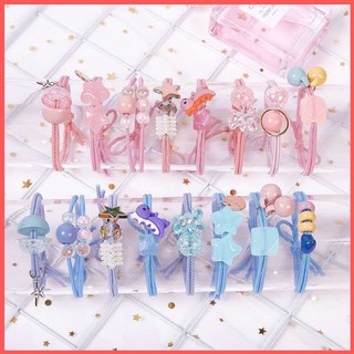 Set 8 Dây Cột Tóc Nữ Siêu Dễ thương, Thun Co Giãn Siêu Bền, Nhiều Hình Dạng Cute, Dùng Cho Người Lớn Và Cả Trẻ Em