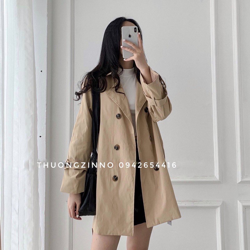 [Ảnh thật/Video] Áo Mangto kaki dáng dài Áo khoác ngoài | BigBuy360 - bigbuy360.vn