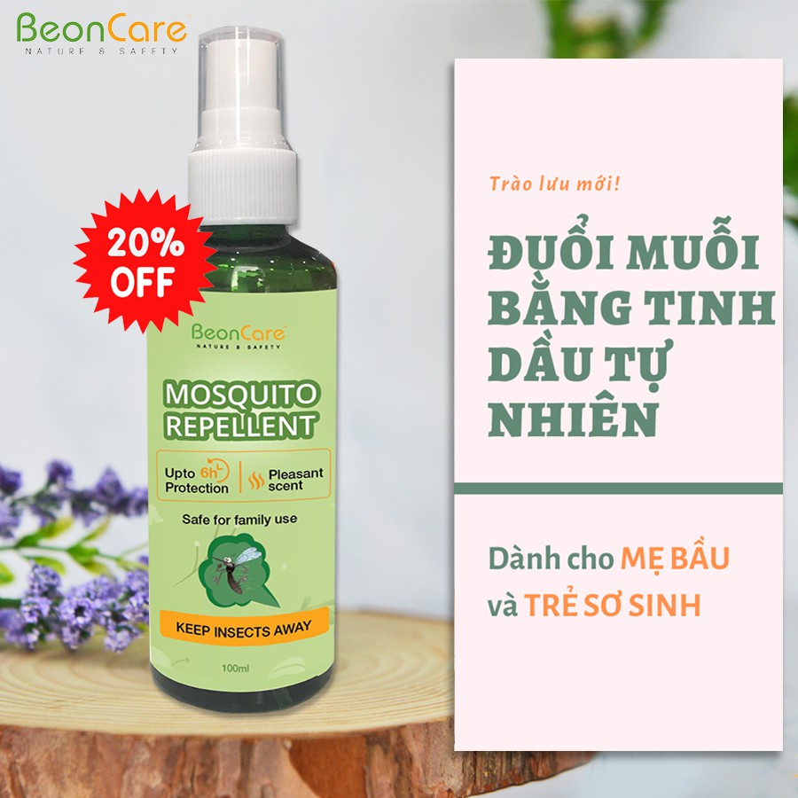 TINH DẦU ĐUỔI MUỖI CÔNG NGHỆ NHẬT BẢN BEONCARE DẠNG XỊT TIỆN LỢI - AN TOÀN CHO TRẺ SƠ SINH