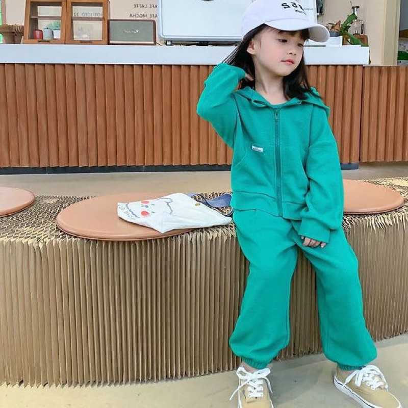 Bộ nỉ da cá kèm áo trong cho bé trai, bé gái hàng quảng Châu cực đẹp K074