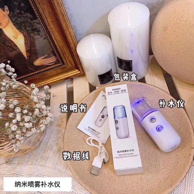MÁY XỊT KHOÁNG NANO MINI CẦM TAY kiêm xông hơi mini | BigBuy360 - bigbuy360.vn
