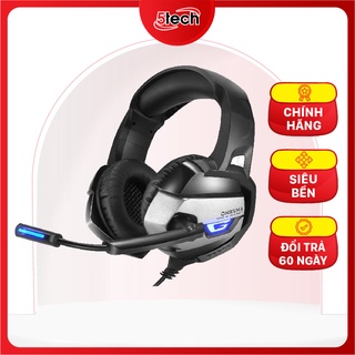 Tai nghe chụp tai chơi game ONIKUMA GAMING HEADSET K5 mic đèn LED cực đẹp cho game thủ