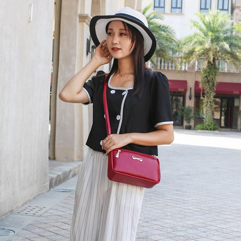 Túi xách nữ ❤ freeship ❤ Túi đeo chéo nơ xinh xắn 11