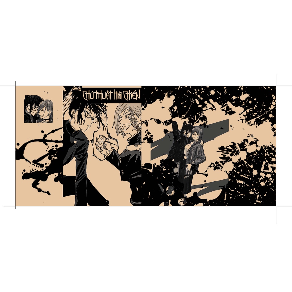 BÌA CHÚ THUẬT HỒI CHIẾN GIẤY KRAFT HANDMADE