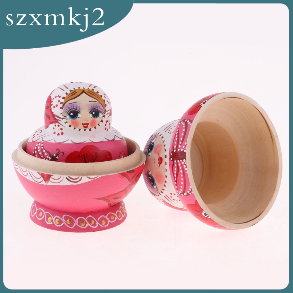 Bộ Búp Bê Nga Matryoshka Matryoshka 10 Món Bằng Gỗ szxmkj2