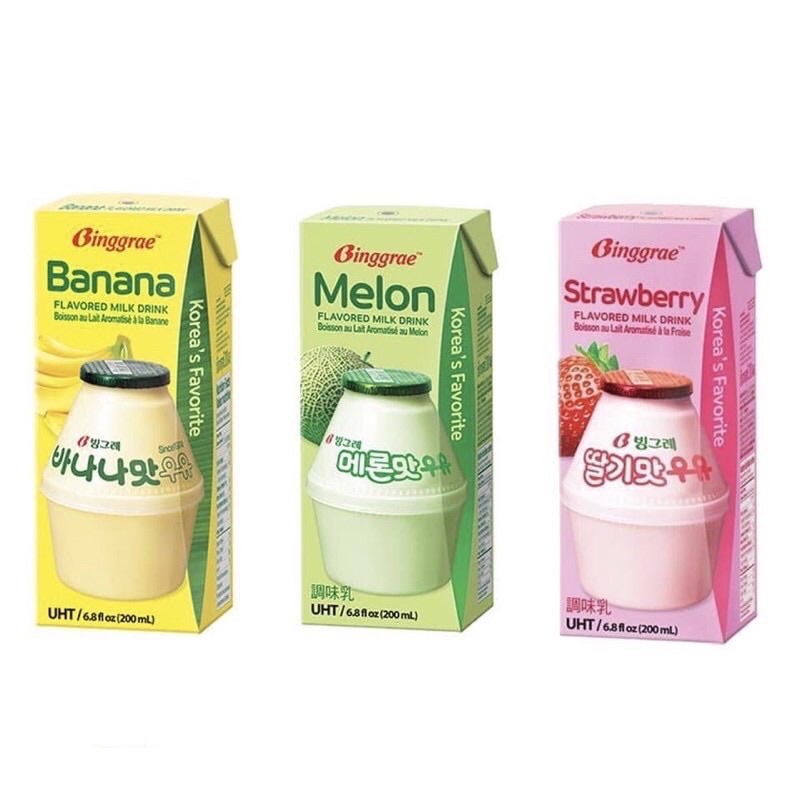 Lốc 6 hộp sữa chuối Hàn Quốc 200ml